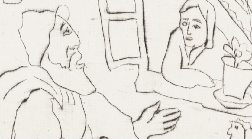 Fishke the Lame - Drypoint