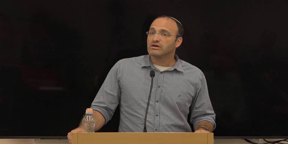 'כי לא יראני האדם וחי' - הרב אילעאי עופרן