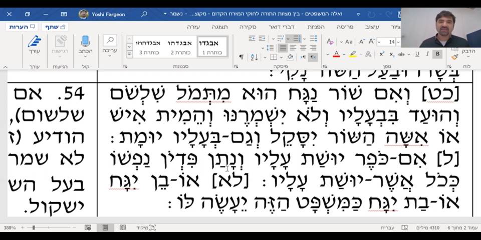 תפקידם של חוקי התורה על רקע חוקי המזרח הקדום