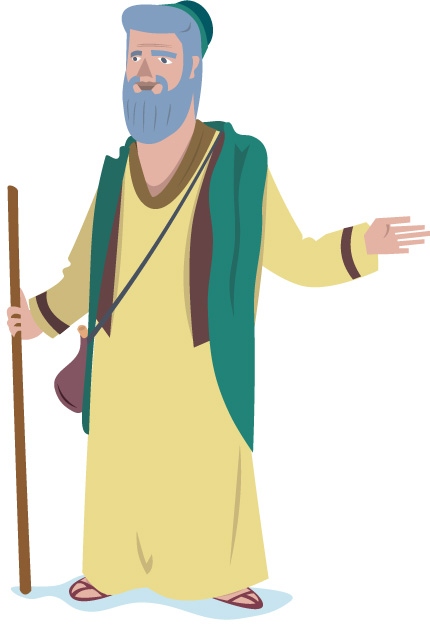אבינו אברהם. איור: רועי דוד מרגלית